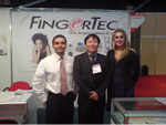 Starting from left: Mr. Uzziel (Mexico's distrobutor), Mr Teh (CEO of FingerTec), Ms Maria (translator)